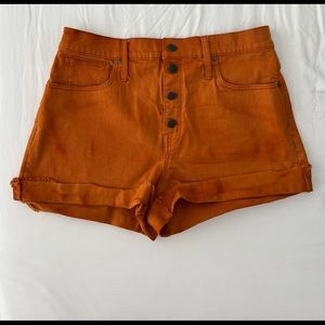 Madewell High Rise Denim Shorts